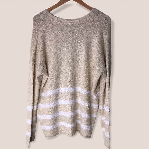 Joseph A striped Button Cardigan Sweater - Picture 5 of 7